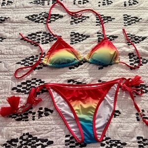 VENUS Pink and White Swimwear